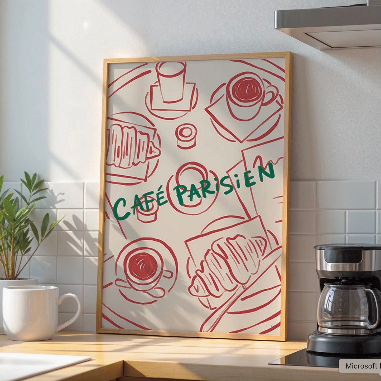 Affiche A5 Café Parisien