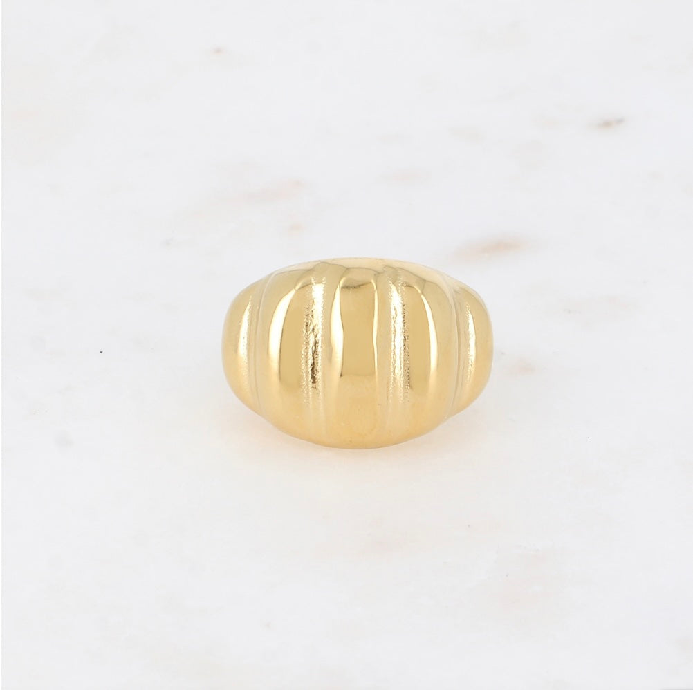 Bague anneau effet coquillage