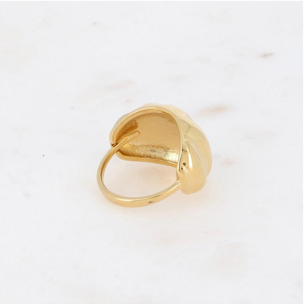 Bague anneau effet coquillage