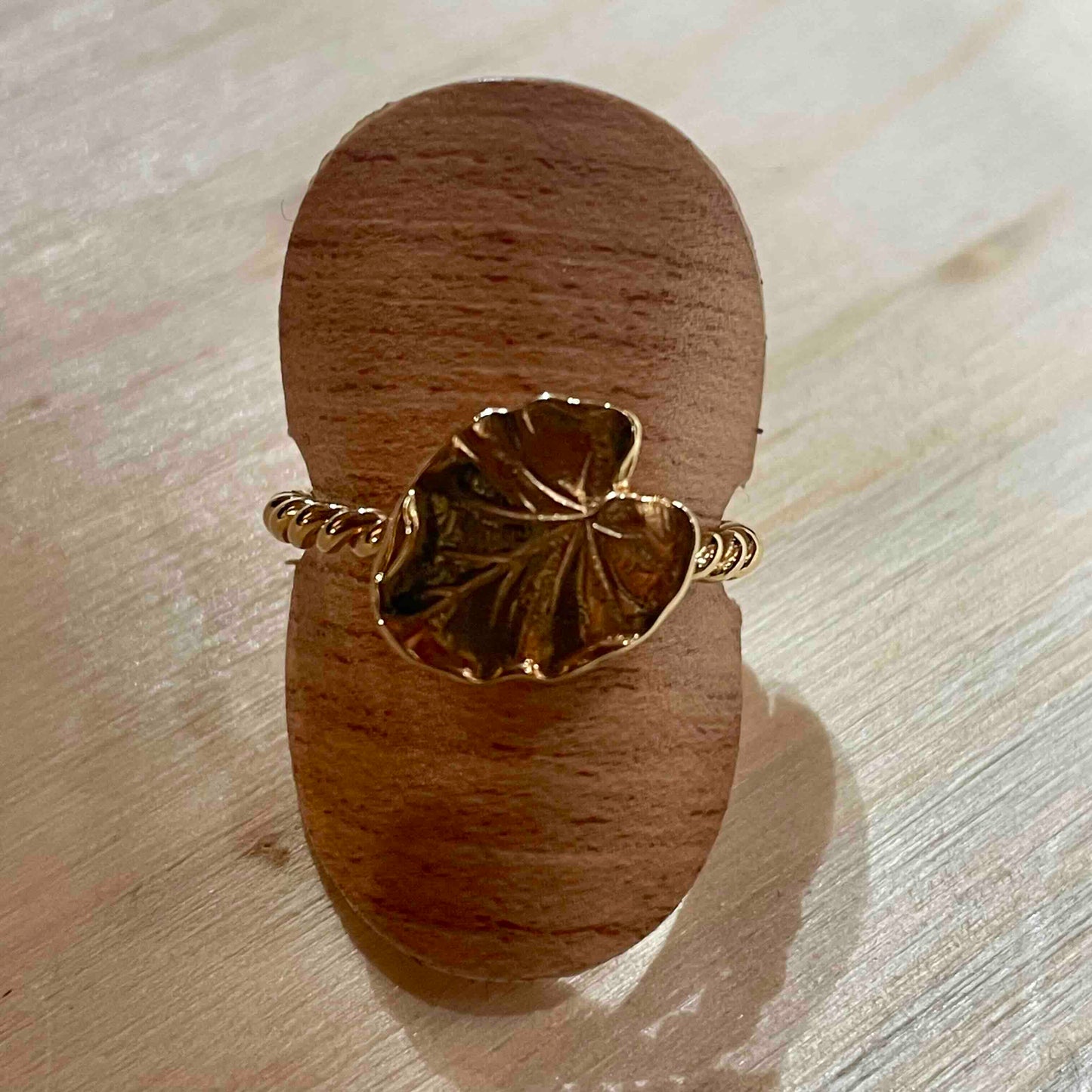 bague petite feuille- soldes