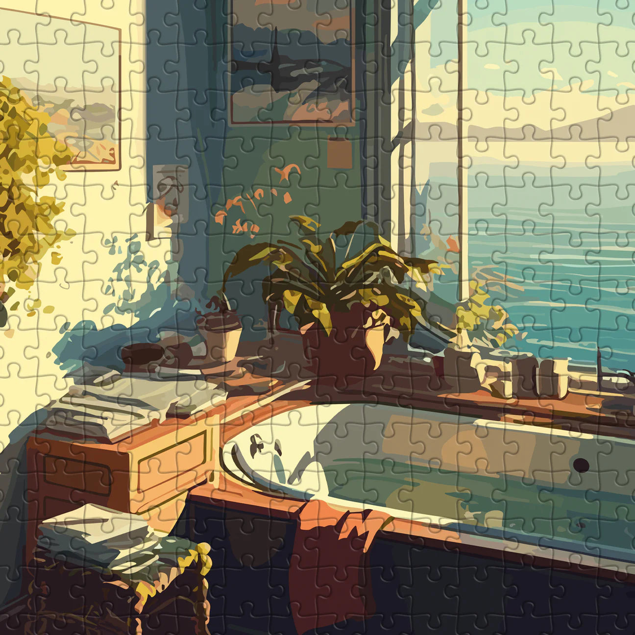 Puzzle 1000 pièces - Bain voyons