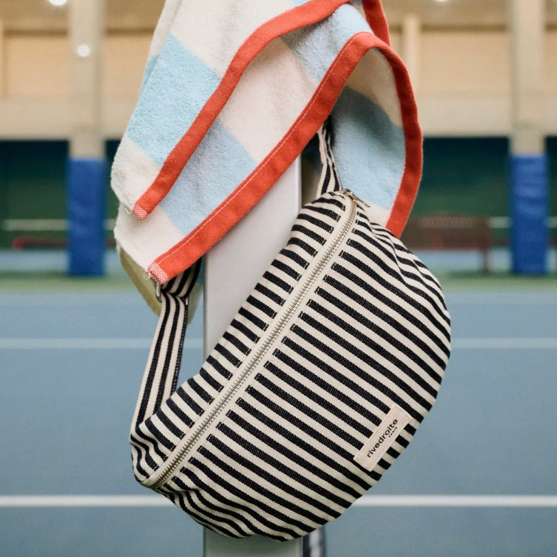 Sac banane Custine - Black Striped