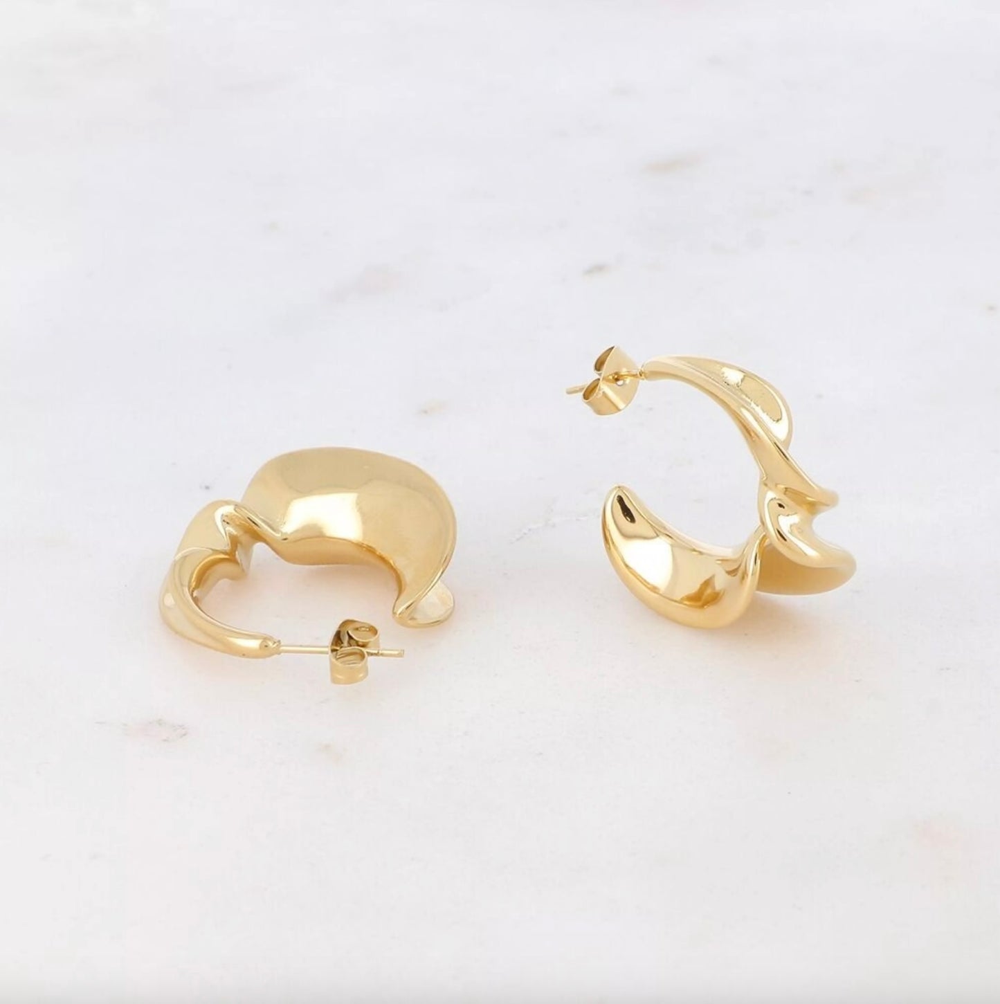 Boucles d'oreilles - Créoles Myrtille