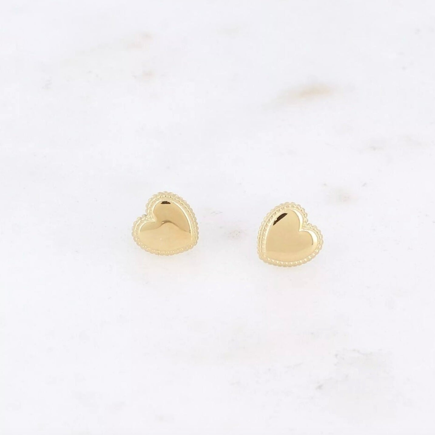 Boucles d'oreilles - coeur lisse