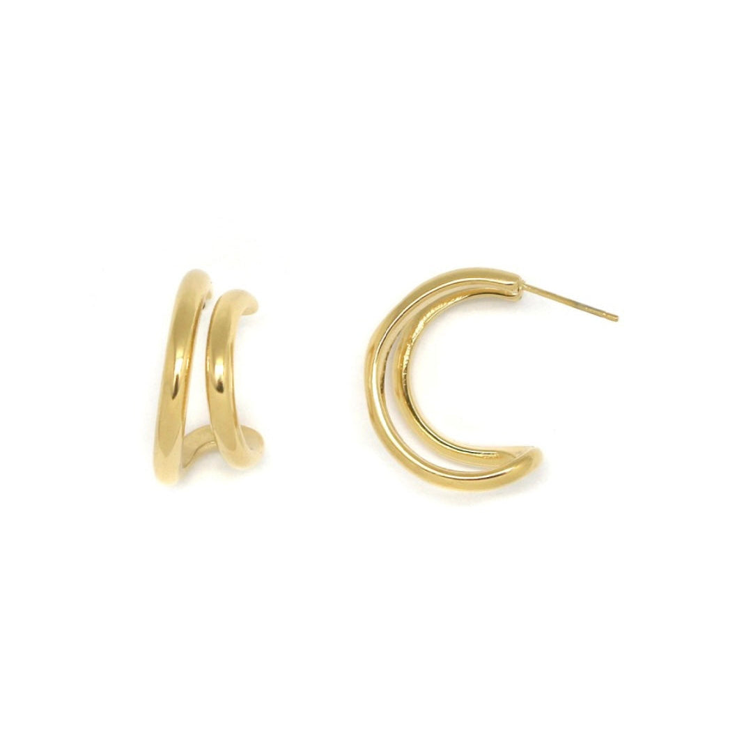 Boucles d'oreilles - double anneau