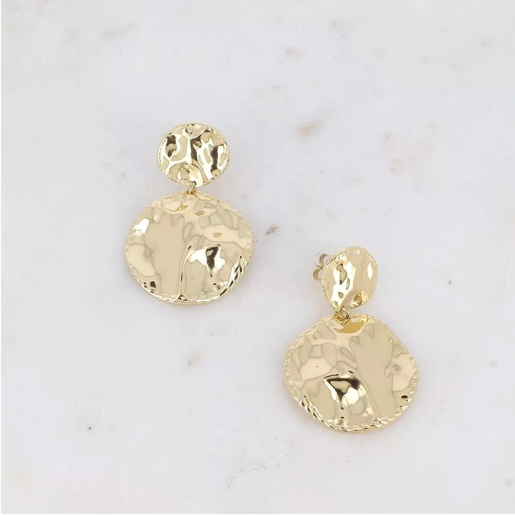 Boucles d'oreilles - pendantes Manola pièces martelés