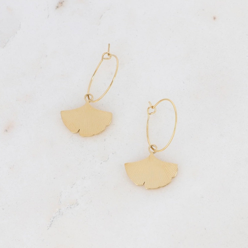 Boucles d'oreilles Créoles Ginko