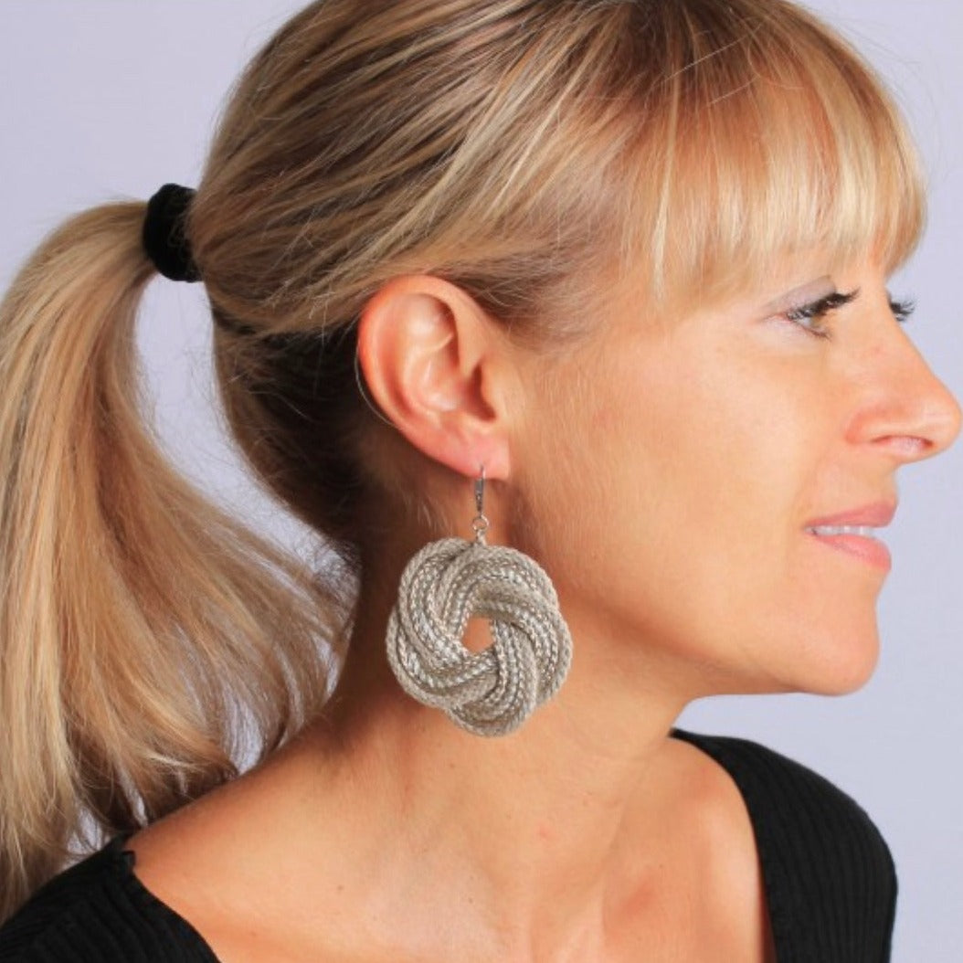 Boucles d'oreilles Eternelle- Lin