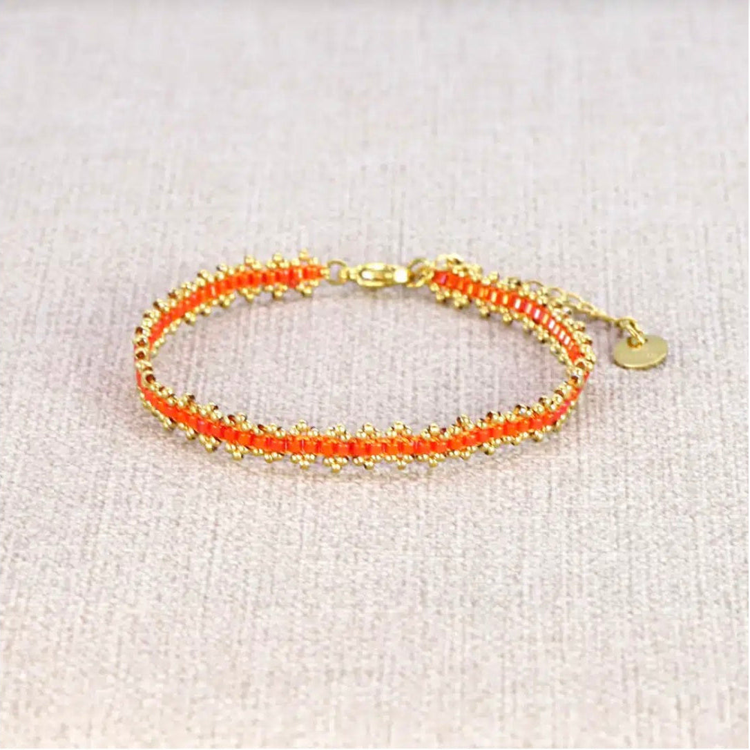Bracelet Malou pierre orange