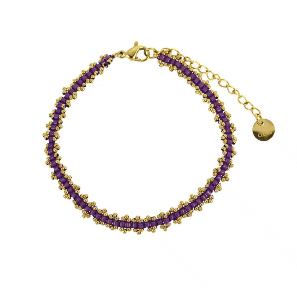 Bracelet Malou pierre Violet