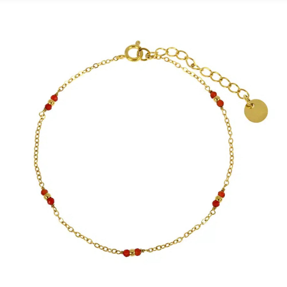 Bracelet Mariana perles rouges