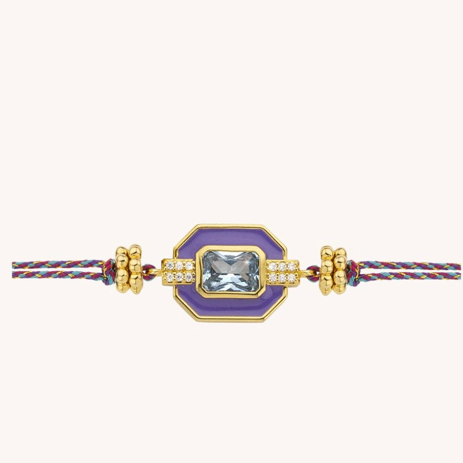 Bracelet Purple Art déco