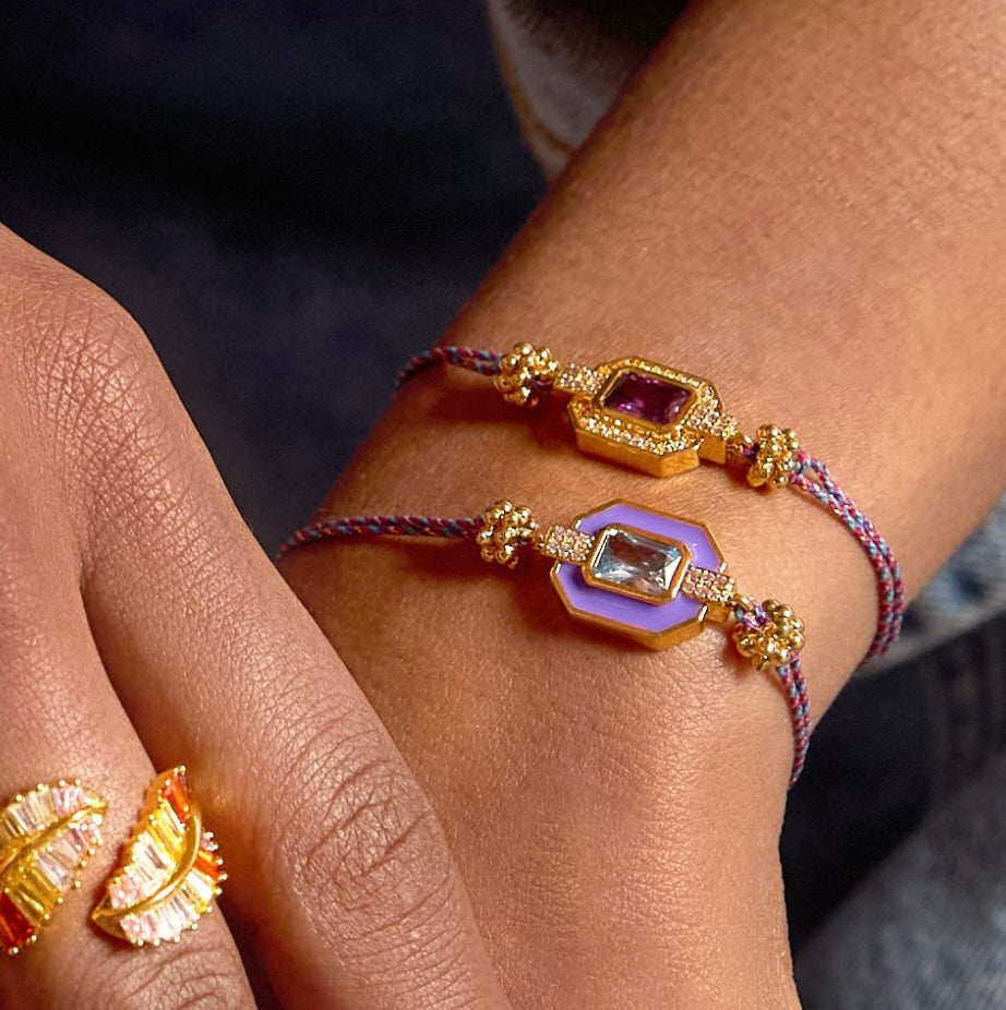 Bracelet Purple Art déco