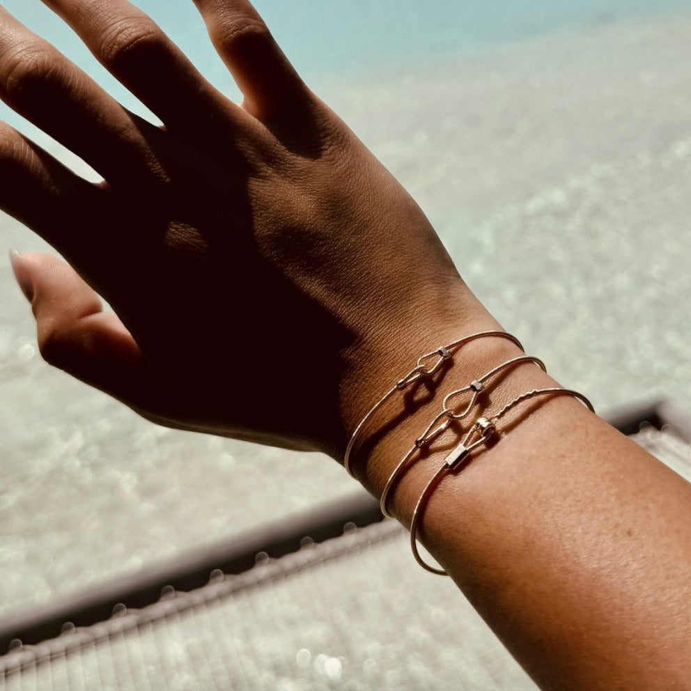 Bracelet " Just Me" Horizontale en Corde de Guitare