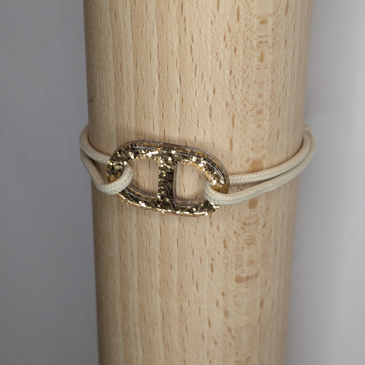 Bracelet acétate Boucles lien épais
