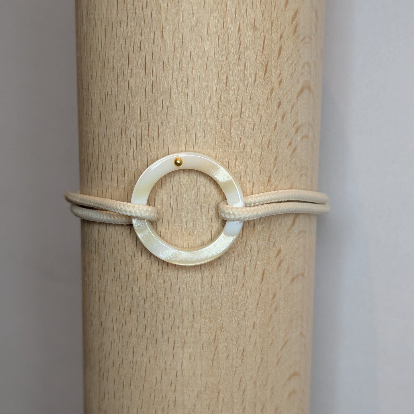 acetate rond nacre bracelet camille p