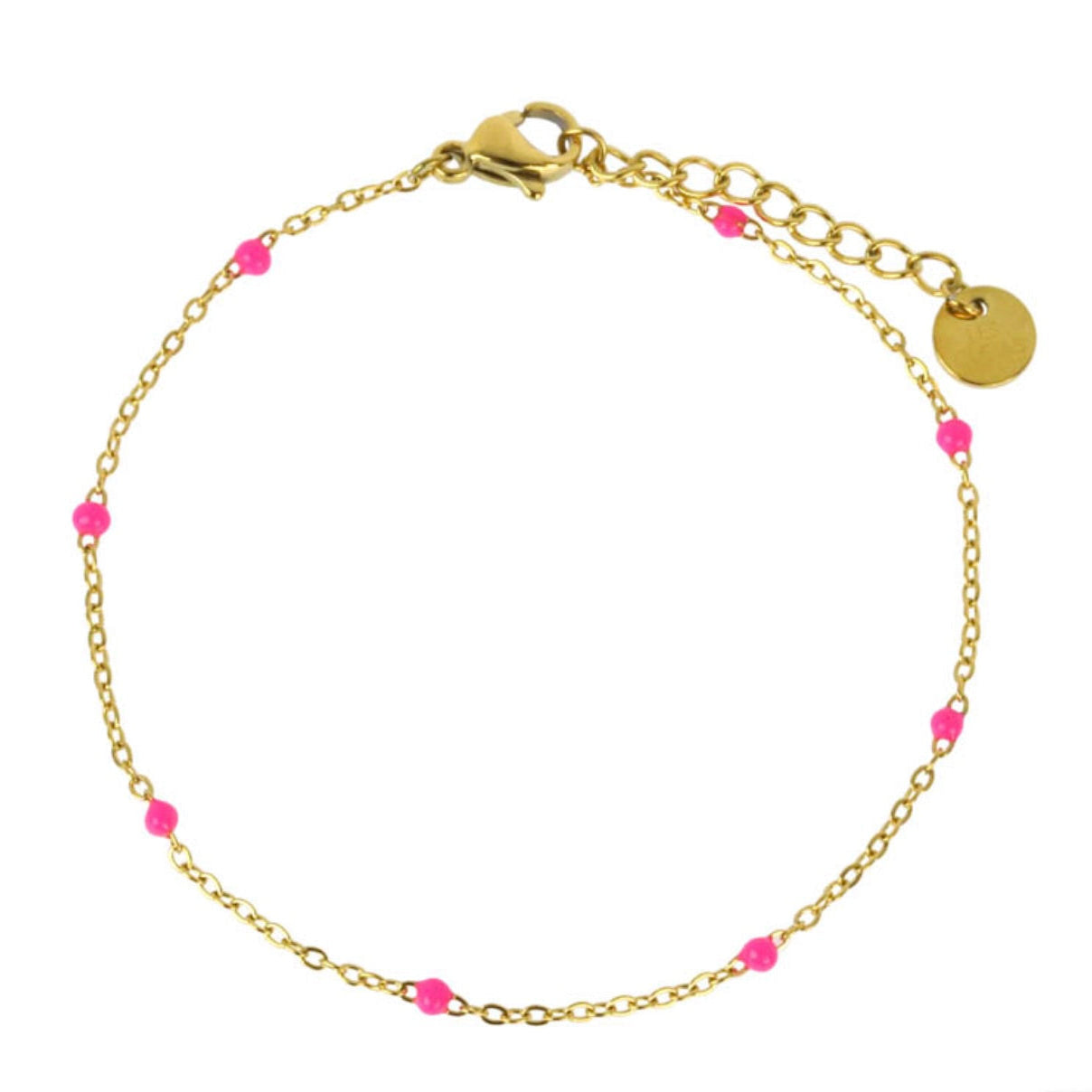 Bracelet chaîne émaillée