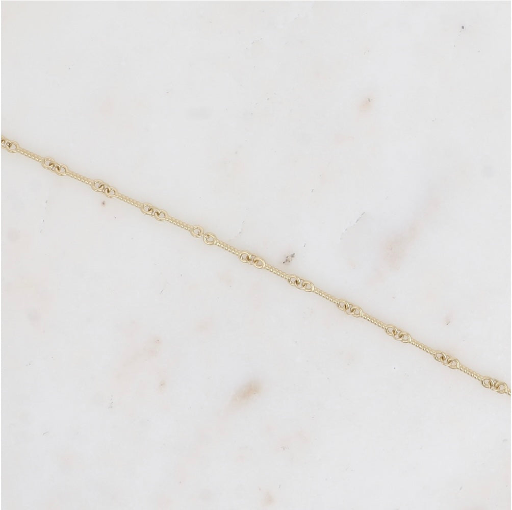 Bracelet anneaux torsadés