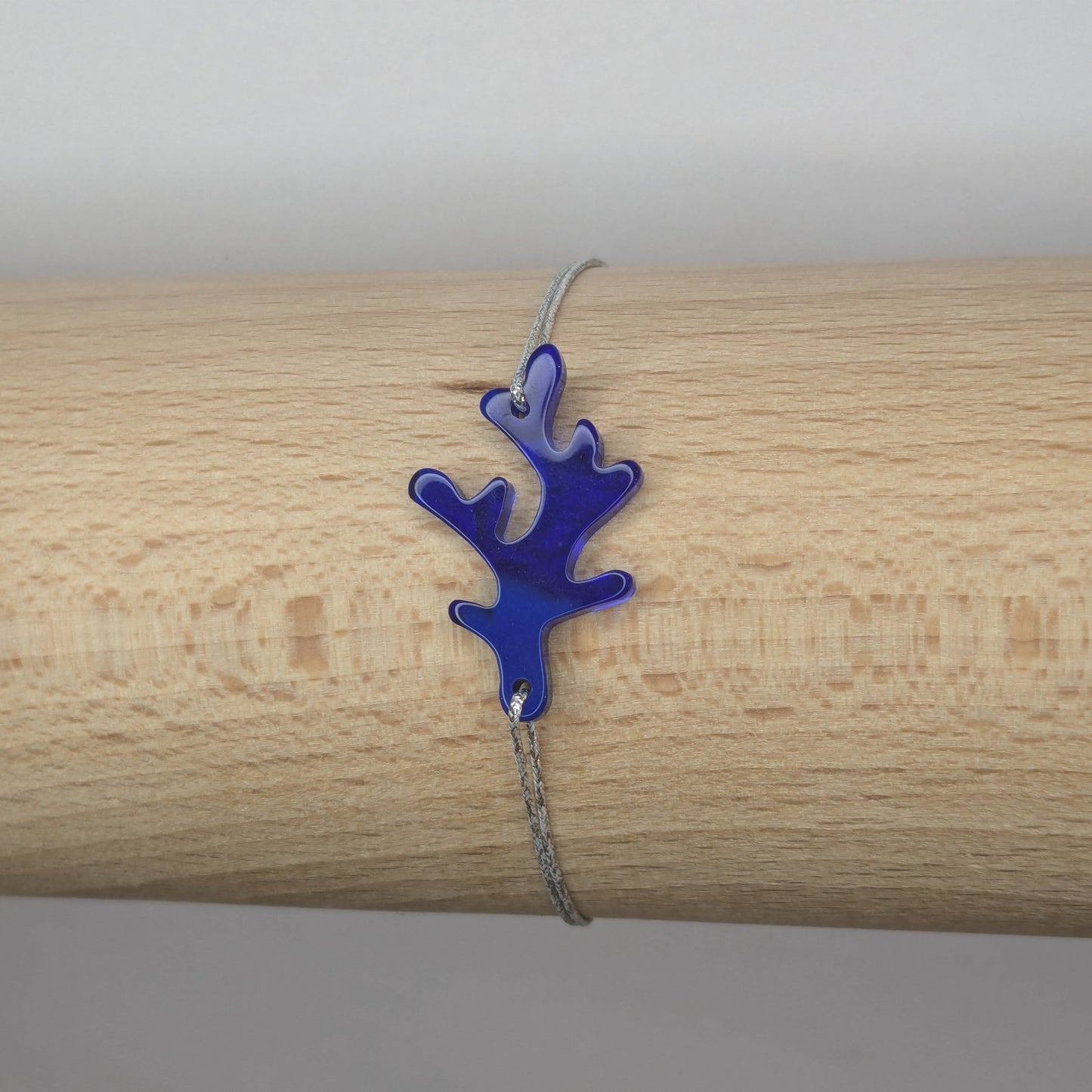 Bracelet acétate Corail lien fin