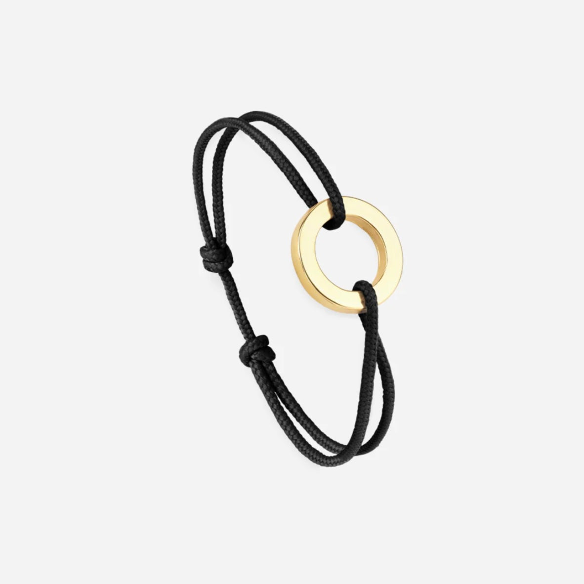 Bracelet cercle plat plaqué or