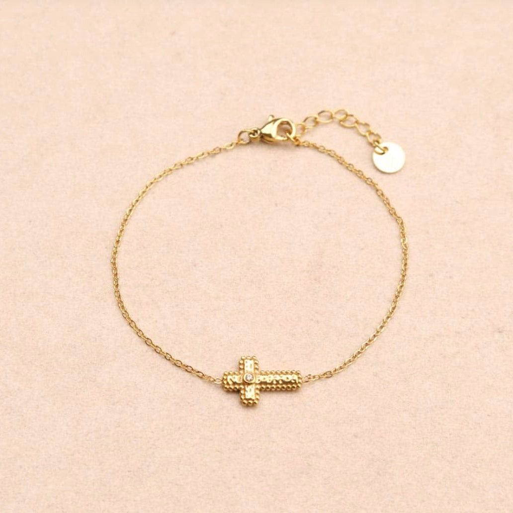 Bracelet chaîne croix Mimi