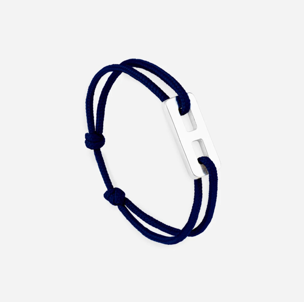Bracelet double barre plaqué argent