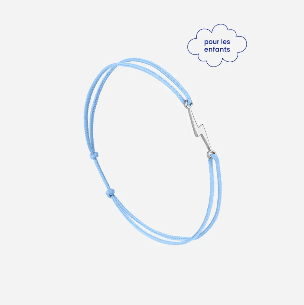 Bracelet éclair enfant plaqué argent