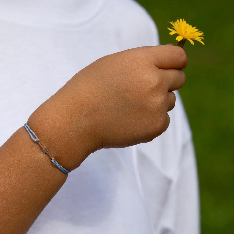 Bracelet éclair enfant plaqué argent