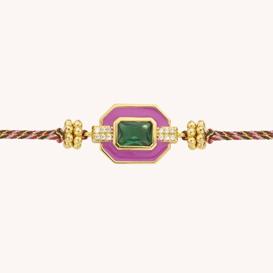 Bracelet Fuschia Art déco