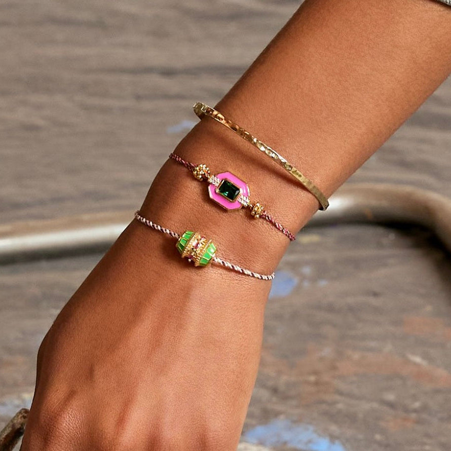 Bracelet Fuschia Art déco