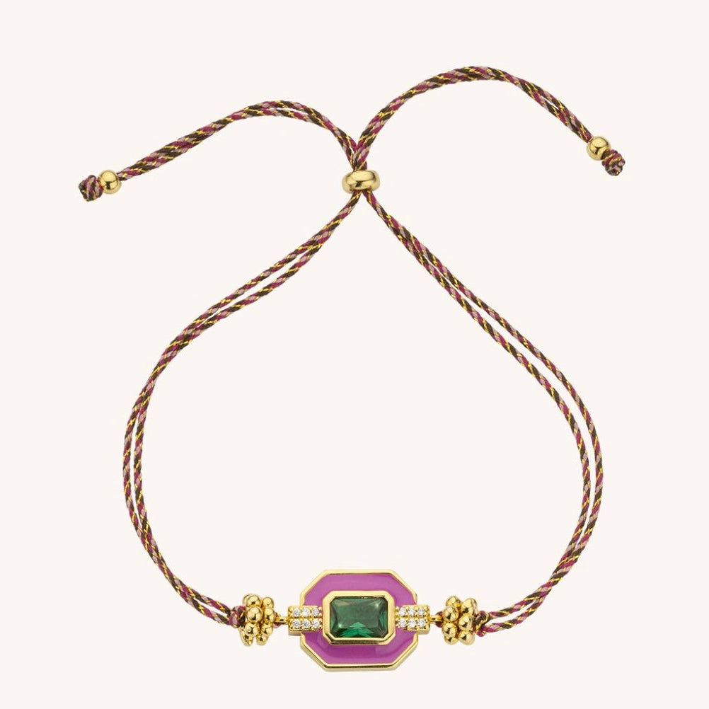 Bracelet Fuschia Art déco
