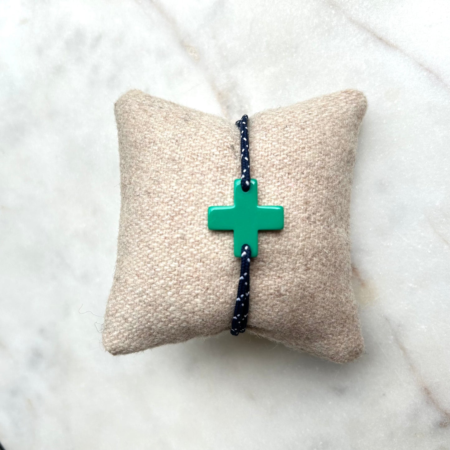 Bracelet acétate grosse croix