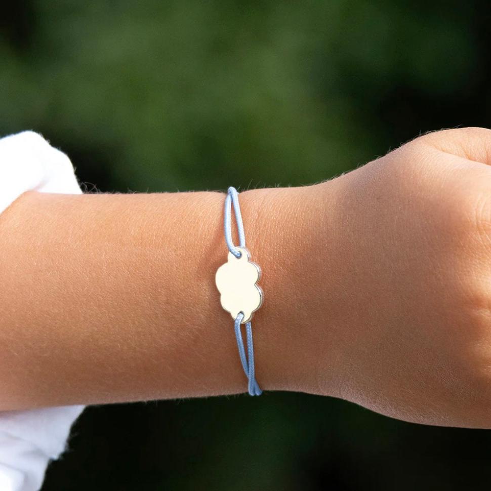 Bracelet nuage enfant plaqué argent
