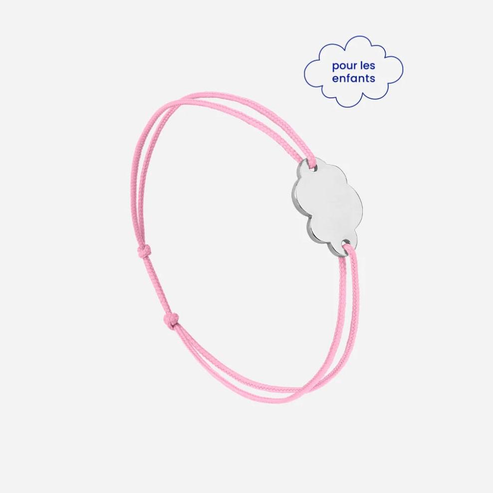 Bracelet nuage enfant plaqué argent
