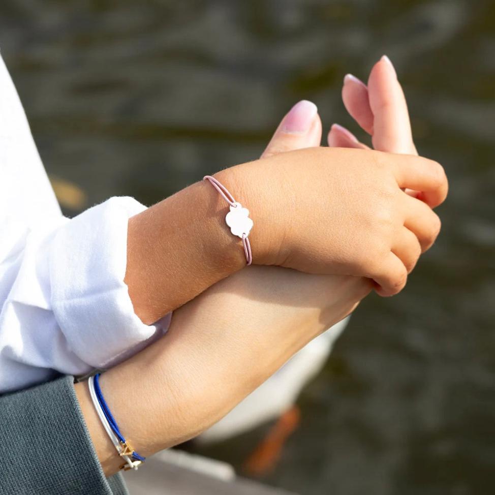 Bracelet nuage enfant plaqué argent