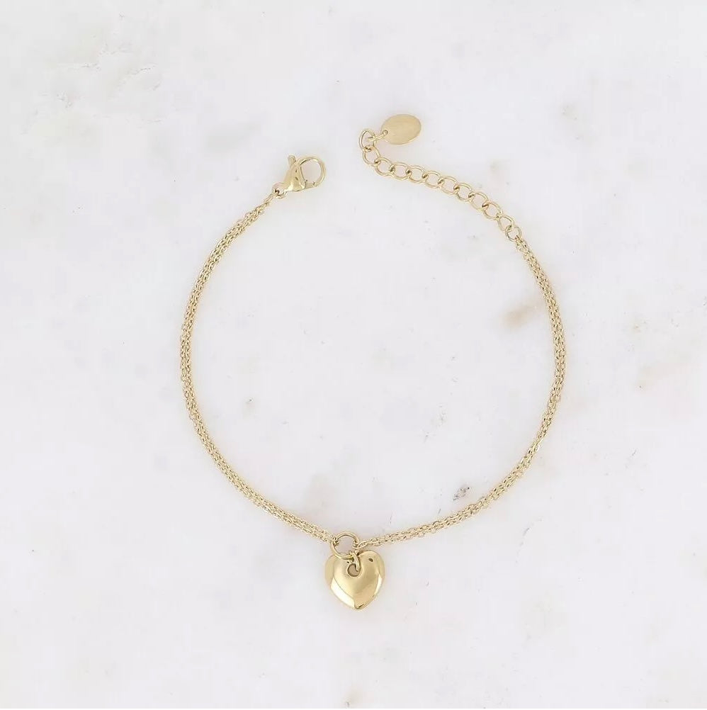 Bracelet pendentif coeur