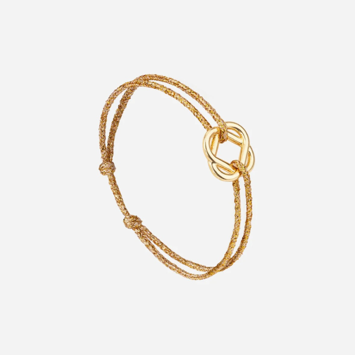 Bracelet trèfle plaqué or