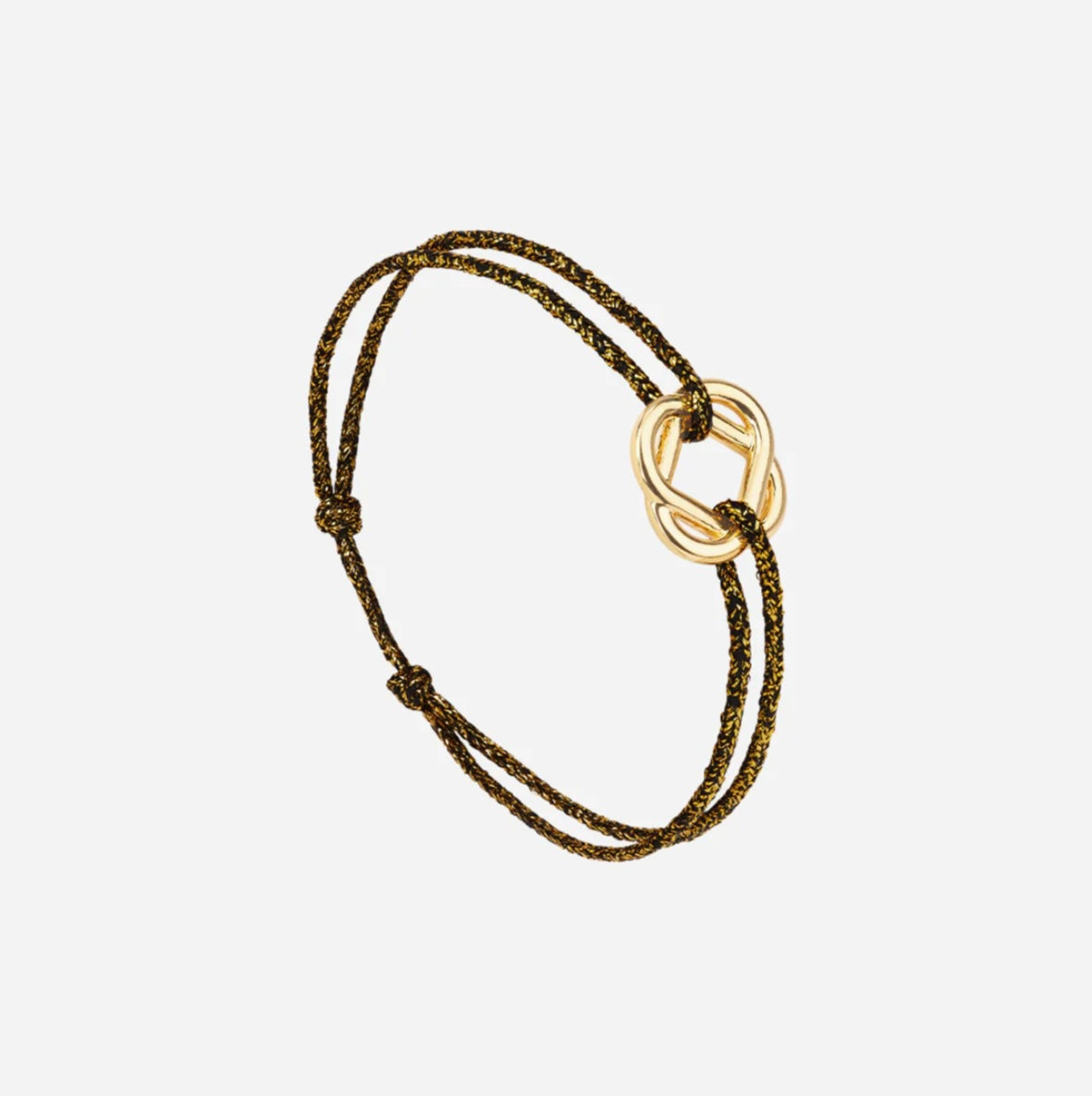 Bracelet trèfle plaqué or