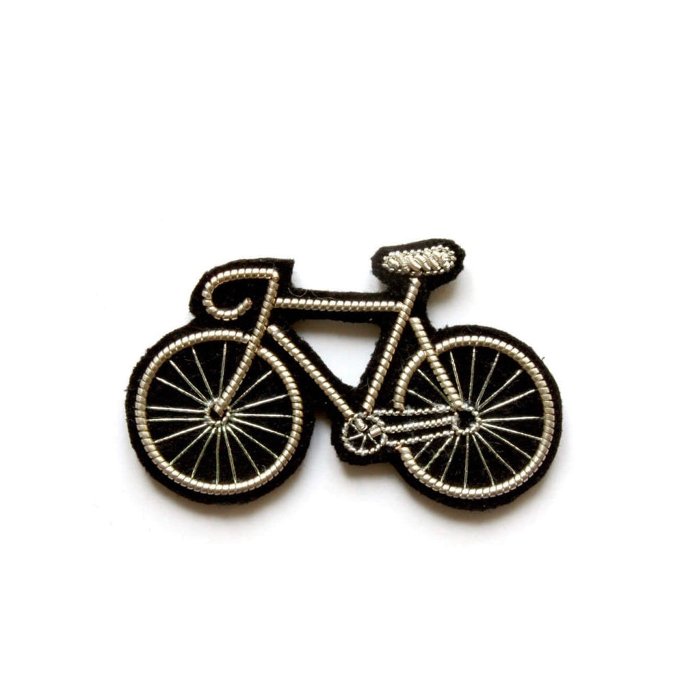 Broche - Vélo argenté