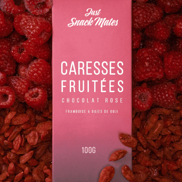 Caresses fruitées - chocolat rose