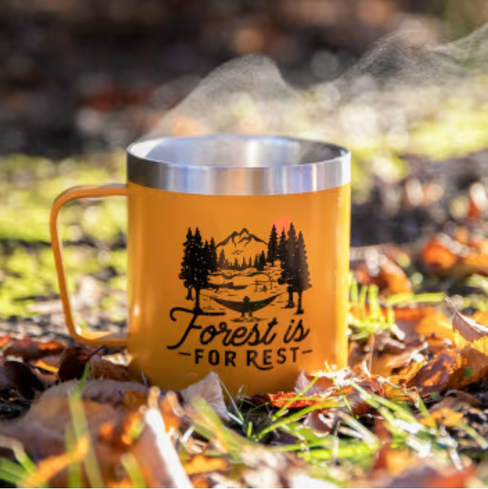 Mug Inox Forest is for rest - Moutarde