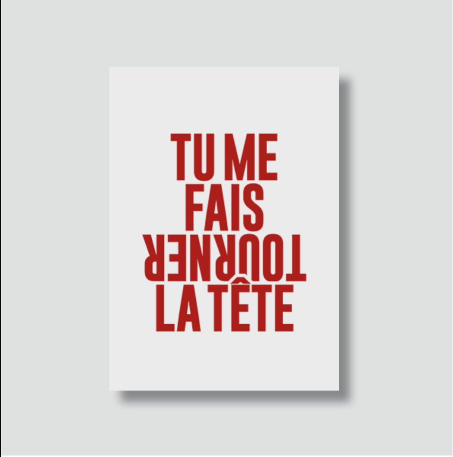 Carte Postale Tu me fais tourner la tête