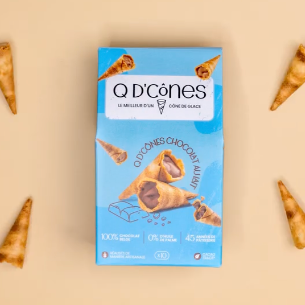 Q de cônes Chocolat au Lait