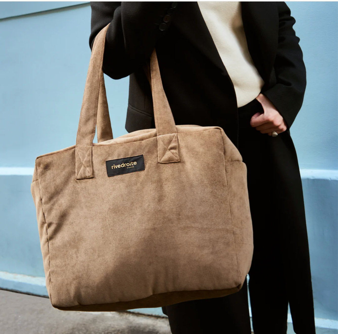 Sac 24 heures Célestins - brown Corduroy Velvet