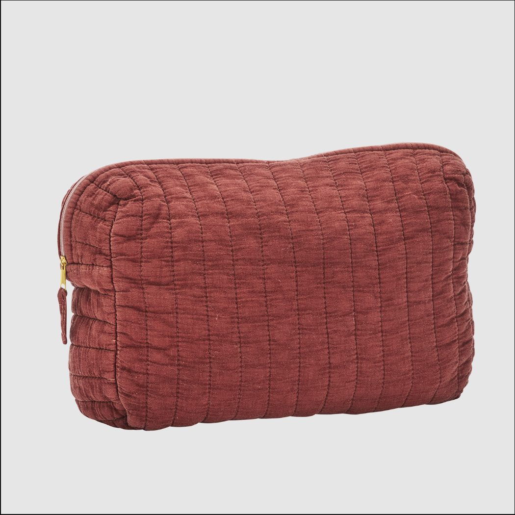 Trousse de toilette matelassée