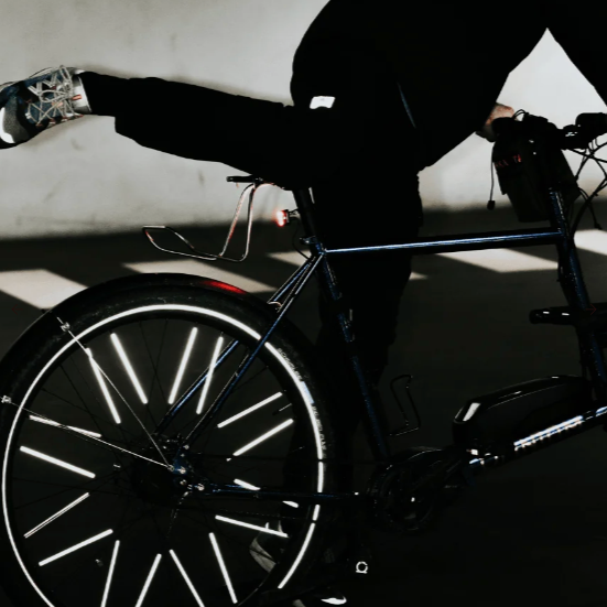 Grand Réflecteurs pour vélo noir Rainette La cachette de M