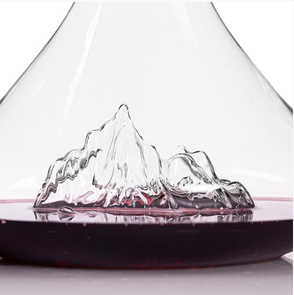 Carafe à décanter Topographic: Mont Blanc Montagnes