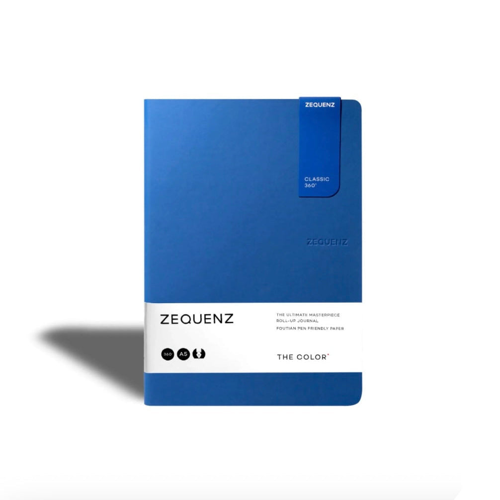 Carnet Zequenz The Color A5 ligné - Bleu roi