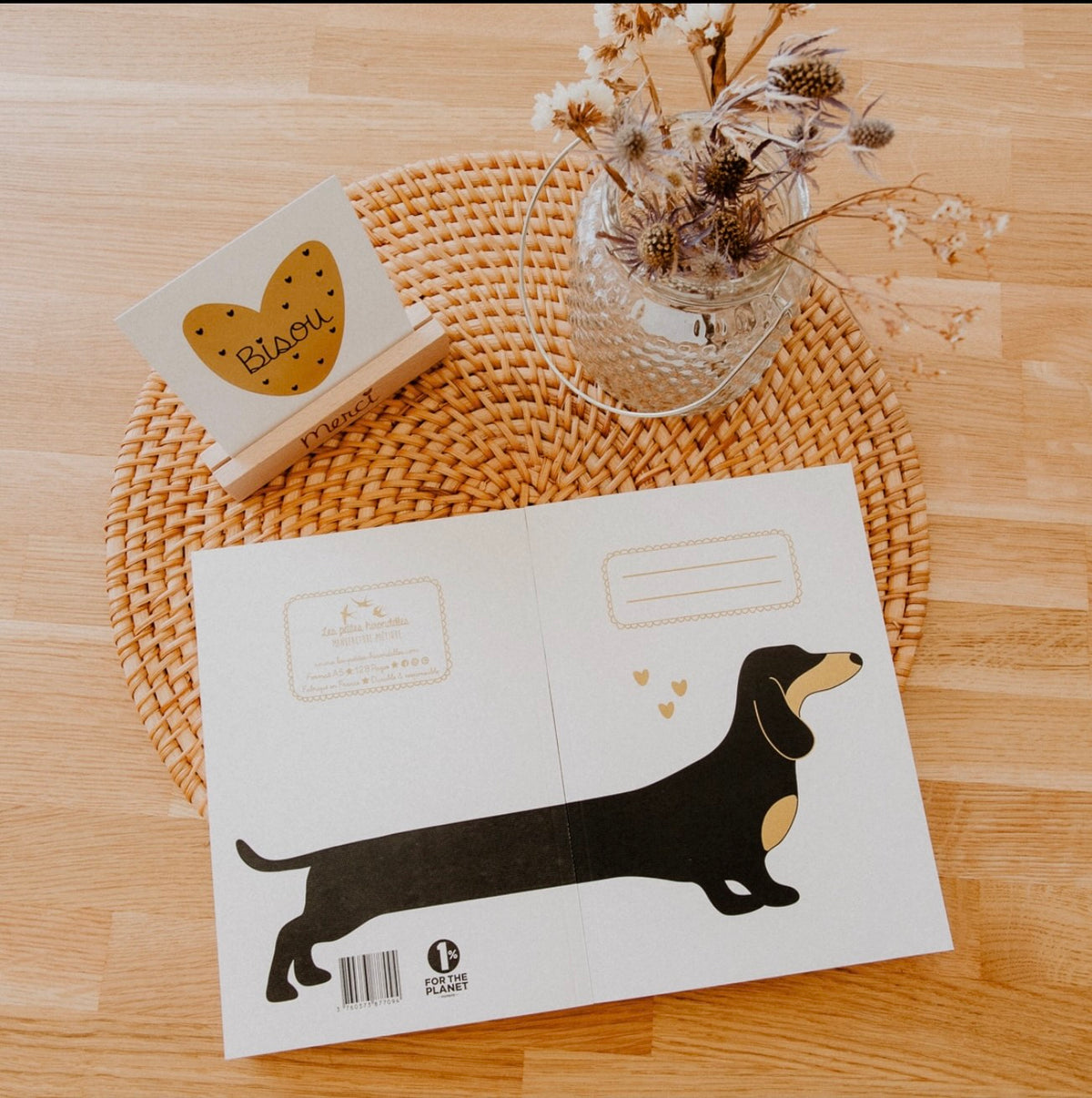 Carnet en papier A5 – Pages blanches Les petites hirondelles La cachette de M