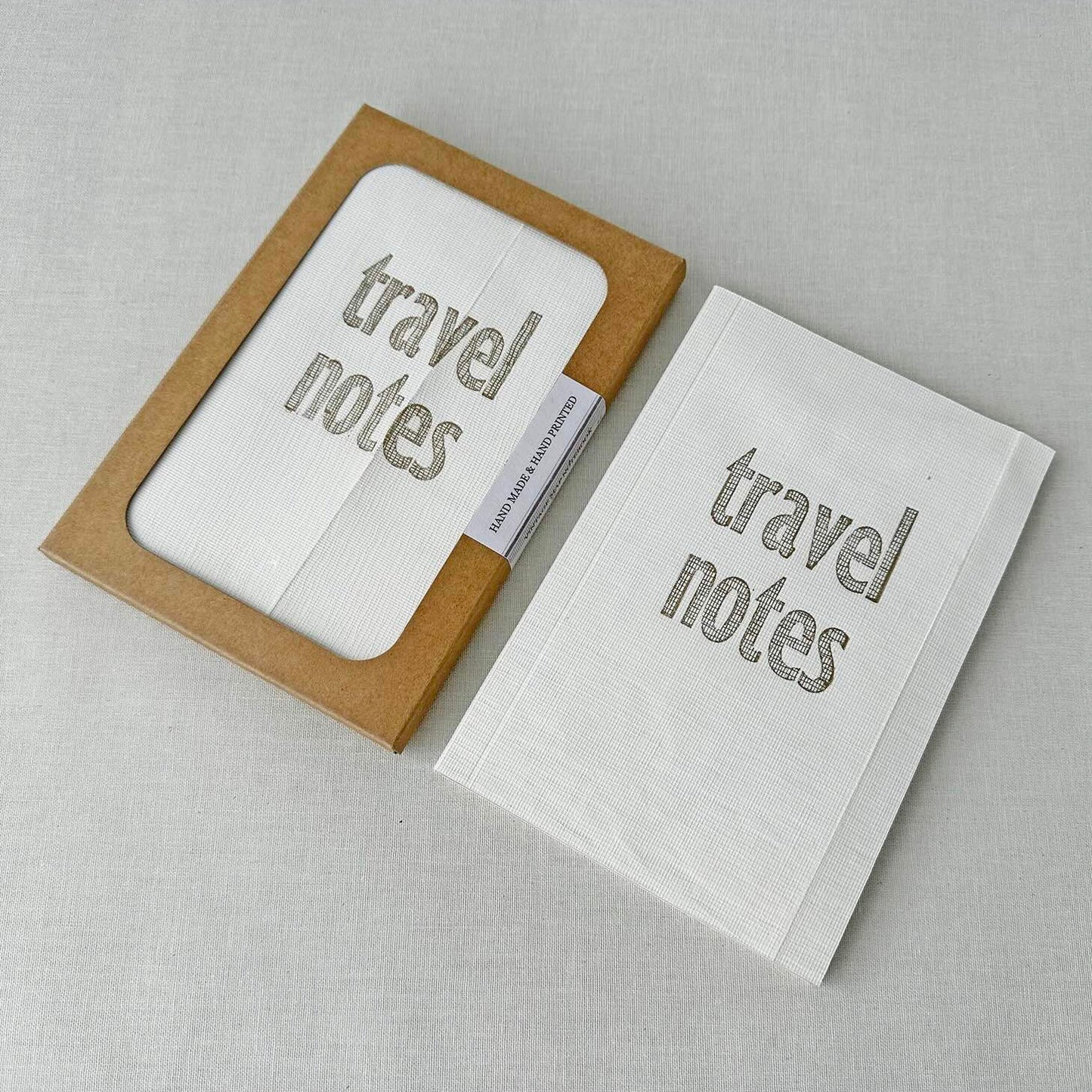 Carnet travel notes Vintage – Couverture en Lin des Années 1960